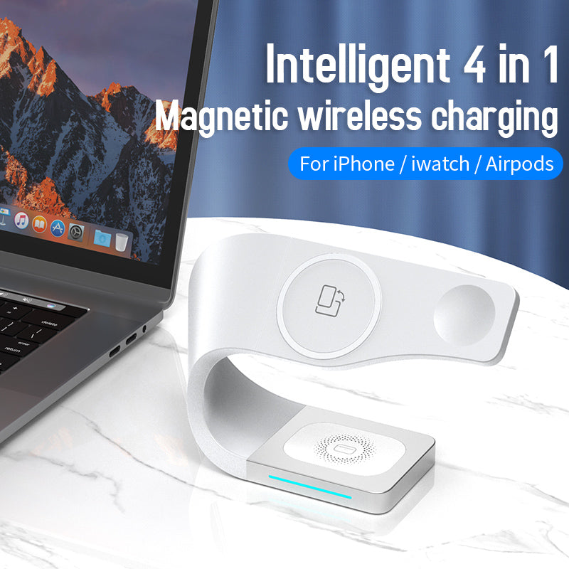 3 em 1 suporte magnético carregador sem fio para iphone 12 13 14 15 carregador magsafe airpods pro apple watch ultra 9 8 7 qi carregamento rápido