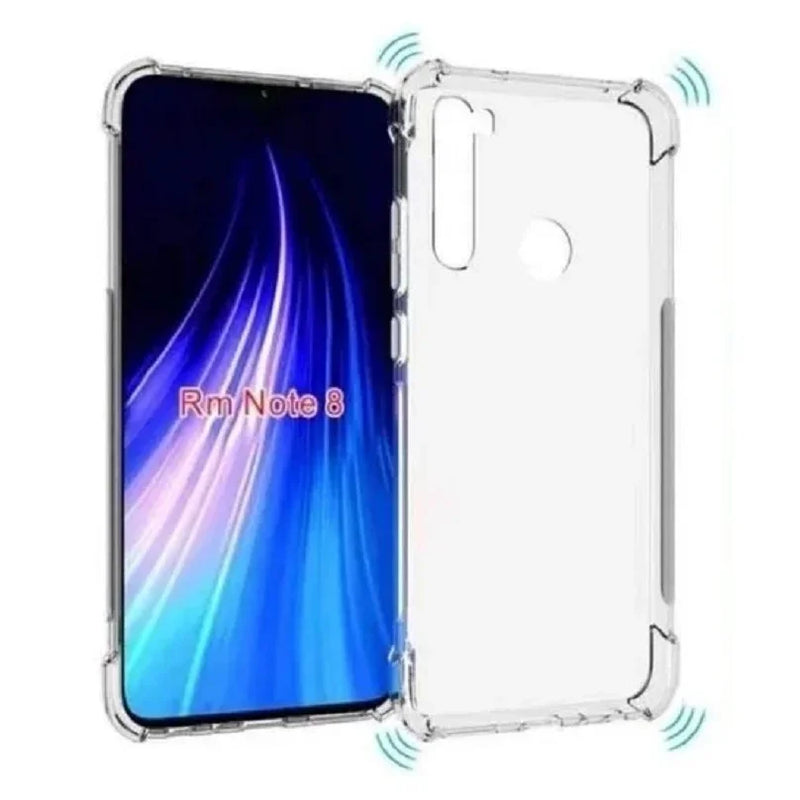 Kit Capa Case Capinha Anti Shock Xiaomi Redmi Note 8 + Pelicula De Vidro 3d