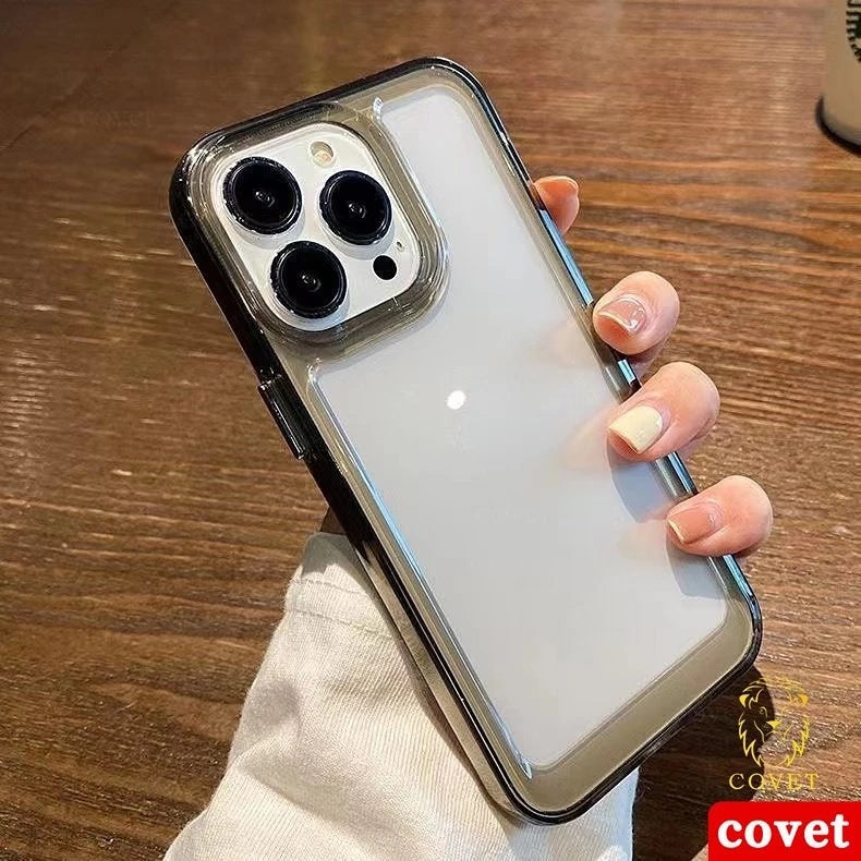 COVET Capa Transparente Anti-Impacto De Alta Qualidade Case Capa Capinha De Celular Para iPhone 13 12 11 Pro MAX XS XS MAX XR 7 + 8 Plus SE 2020