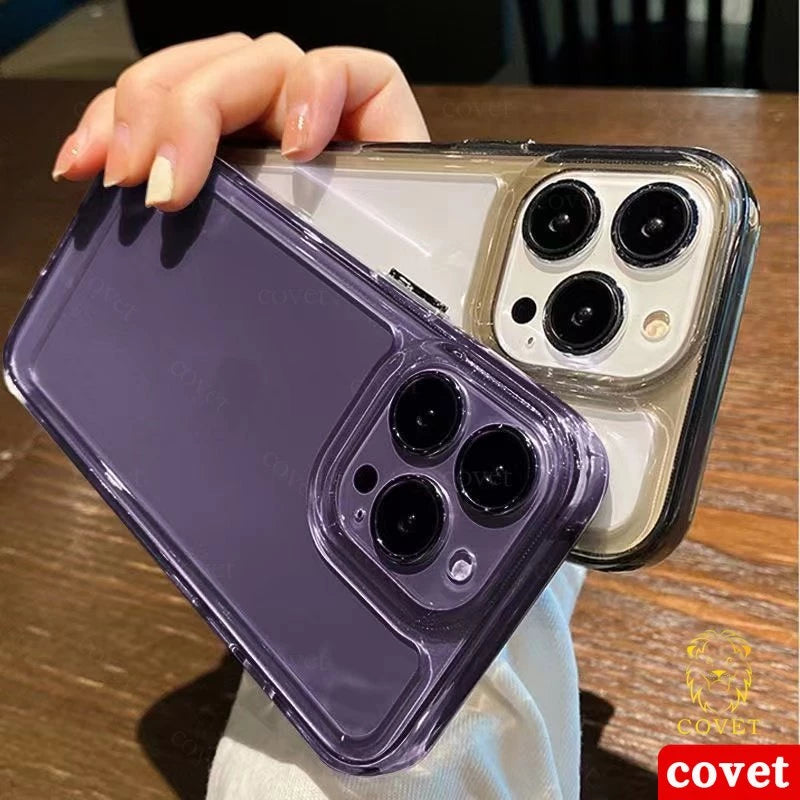 COVET Capa Transparente Anti-Impacto De Alta Qualidade Case Capa Capinha De Celular Para iPhone 13 12 11 Pro MAX XS XS MAX XR 7 + 8 Plus SE 2020